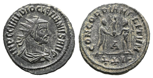 Ancient Roman coin of the Emperor Diocletian as Augustus - CONCORDIA MILITVM