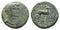 Ancient Roman coin of the Emperor Augustus 27 BC to 14 AD with Livia minted in Ephesos, Ionia