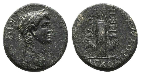Ancient Roman Provincial coin of the Emperor Claudius I minted in Docimeum, Phrygia