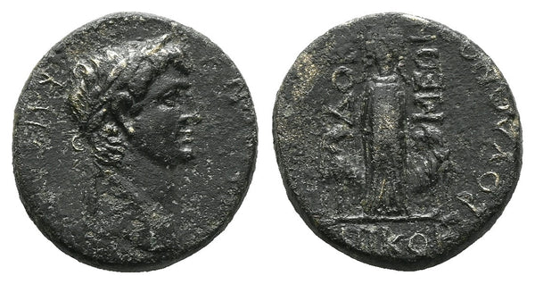 Ancient Roman Provincial coin of the Emperor Claudius I minted in Docimeum, Phrygia