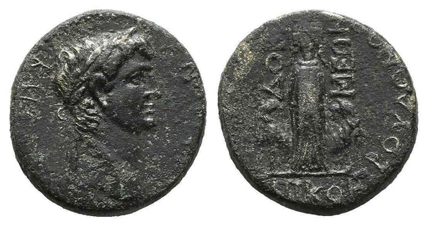 Ancient Roman Provincial coin of the Emperor Claudius I minted in Docimeum, Phrygia