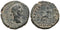 Large Ancient Roman coin of the Emperor Antoninus Pius with Justitia minted in Rome