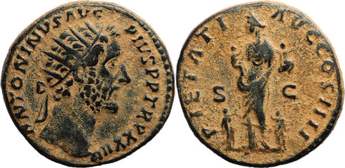 VF++ Ancient Roman Provincial coin of the Emperor Antoninus Pius