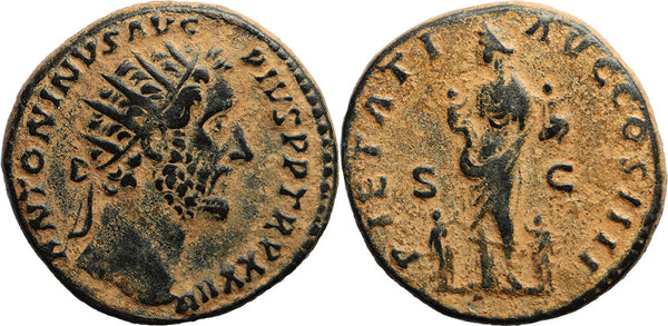 VF++ Ancient Roman Provincial coin of the Emperor Antoninus Pius