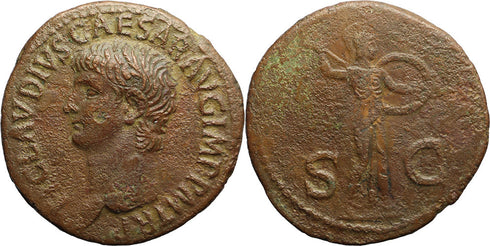 Ancient Roman Provincial coin of Emperor Claudius I 41-54 AD