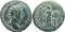 Ancient Roman coin of the Emperor Marcus Aurelius minted in Rome