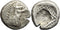 Ancient Greek silver coin from Caria, Halikarnassos Circa 500-495 BC