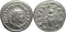 Ancient Roman silver coin of the Emperor Philip I minted in Rome - AEQVITAS AVGG