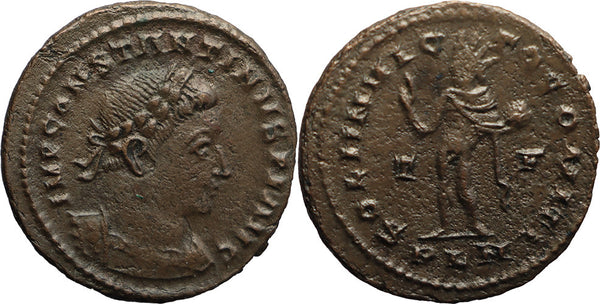 Ancient Roman coin of Constantine I The Great minted in Londinium (London, England)