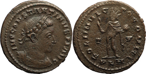 Ancient Roman coin of Constantine I The Great minted in Londinium (London, England)