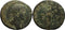 Large Ancient Roman coin of the Emperor Hadrian - Aeternitas holding heads of the sun and the moon