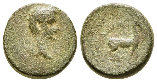 Ancient Roman Provincial coin of Germanicus minted in Apameia, Phrygia