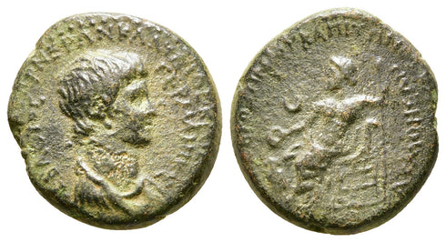 Ancient Roman Provincial coin of the Emperor Nero minted in Phrygia