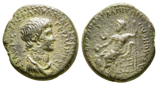 Ancient Roman Provincial coin of the Emperor Nero minted in Phrygia