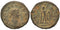 Ancient Roman coin of the Emperor Gallienus - Hercules holding apple and club