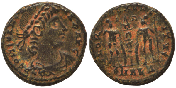 Ancient Roman coin of the Emperor Constantine I minted in Alexandria, Egypt