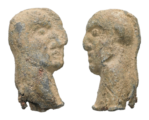 Ancient Roman Lead Dagger Pommel made in the 3rd Century AD