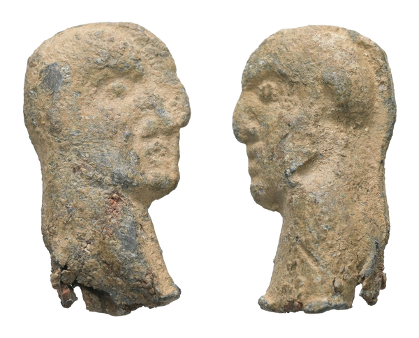 Ancient Roman Lead Dagger Pommel made in the 3rd Century AD