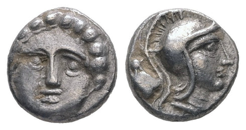 Ancient Greek silver coin from Selge, Pisidia Circa 350-300 BC