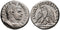 Ancient Roman silver tetradrachm of Caracalla as Augustus minted in Tyre, Phoenicia in 213-217 AD