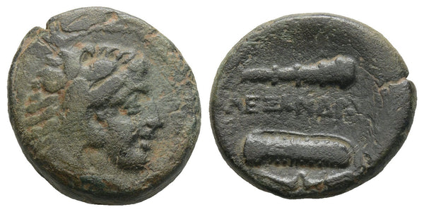 Ancient Macedonian bronze coin of Alexander III 'The Great' 336-323 BC