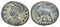 Ancient Roman coin - Commemorative Coin minted in Constantinople - Wolf and Twins
