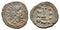 Ancient Byzantine Coin of Justinian I decanummium minted in Nicomedia