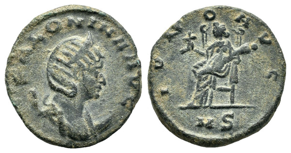 Ancient Roman coin of Salonina as Augusta minted in Milan