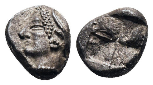 Ancient Greek silver coin from Phokaia, Ionia circa 625/0-522 BC