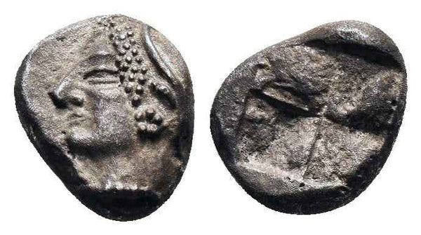 Ancient Greek silver coin from Phokaia, Ionia circa 625/0-522 BC