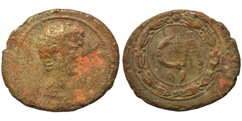 Ancient Roman Provincial coin of the Emperor Augustus 27 BC - 14 AD minted in Asia Minor