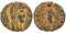 Scarce Ancient Roman coin of Constantine I the Great with Aequitas holding scales