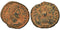 Ancient Roman coin of the Emperor Constantius II - FEL TEMP REPARATIO - Phoenix standing on globe