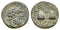 Ancient Greek City coin minted in Tabai, Caria in 81-1 BC - Zeus and Caps of the Dioscuri