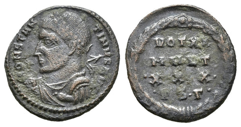 Ancient Roman coin of Constantine I the Great minted in Thessalonica