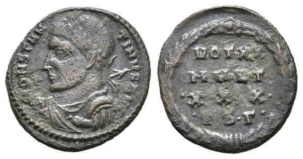 Ancient Roman coin of Constantine I the Great minted in Thessalonica