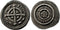 Medieval silver coin of King Bela II of Hungary 1131-1141 AD