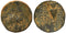 Ancient Greek coin of the Seleukid King Antiochos VI Dionysos with Kantharos