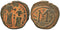 Ancient Sasanian coin immitating a Byzantine coin of Emperor Hercalius circa 610-628 AD