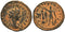 Ancient Roman coin of Valerian II as Caesar minted in Antioch