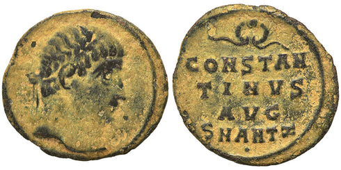 Ancient Roman coin of the Emperor Constantine I the Great minted in Antioch