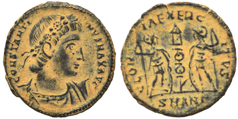 VF+++ Ancient Roman coin of Emperor Constantine I 'The Great' minted in Antioch