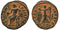 Ancient Roman coin of Maximinus II Daia 310-313 AD - Victory holding wreath