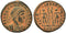 VF+ Ancient Roman coin of the Emperor Constans as Caesar minted in Antioch