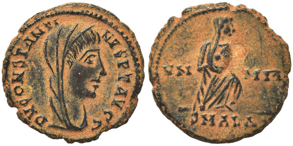 VF+++ Ancient Roman coin of Constantine I The Great struck in Alexandria, Egypt