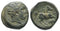 Ancient Macedonian bronze coin of King Philip II 359-336 BC