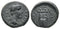 Ancient Roman Provincial coin of the Emperor Tiberius minted in Apollonoshieron, Lydia