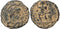 Roman coin of Theodosius I Ae2 - GLORIA ROMANORVM