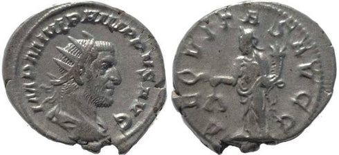 Philip I silver antoninianus - AEQVITAS AVGG