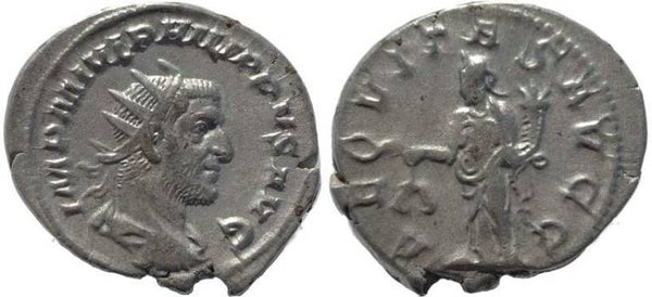 Philip I silver antoninianus - AEQVITAS AVGG